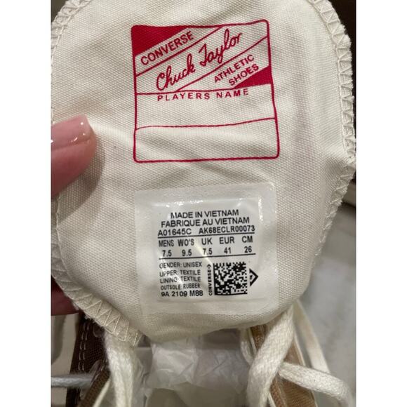 Converse All Star Chuck Taylor TriPanel High Top Brazil Nut Sneakers W 9.5/M 7.5 - Picture 8 of 9